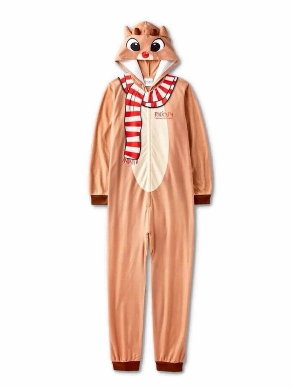 Rudolph the Red Nosed Reindeer Girl's, Boy's 
Onesie Pajama S(6/6X)